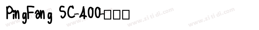 PingFang SC-400字体转换